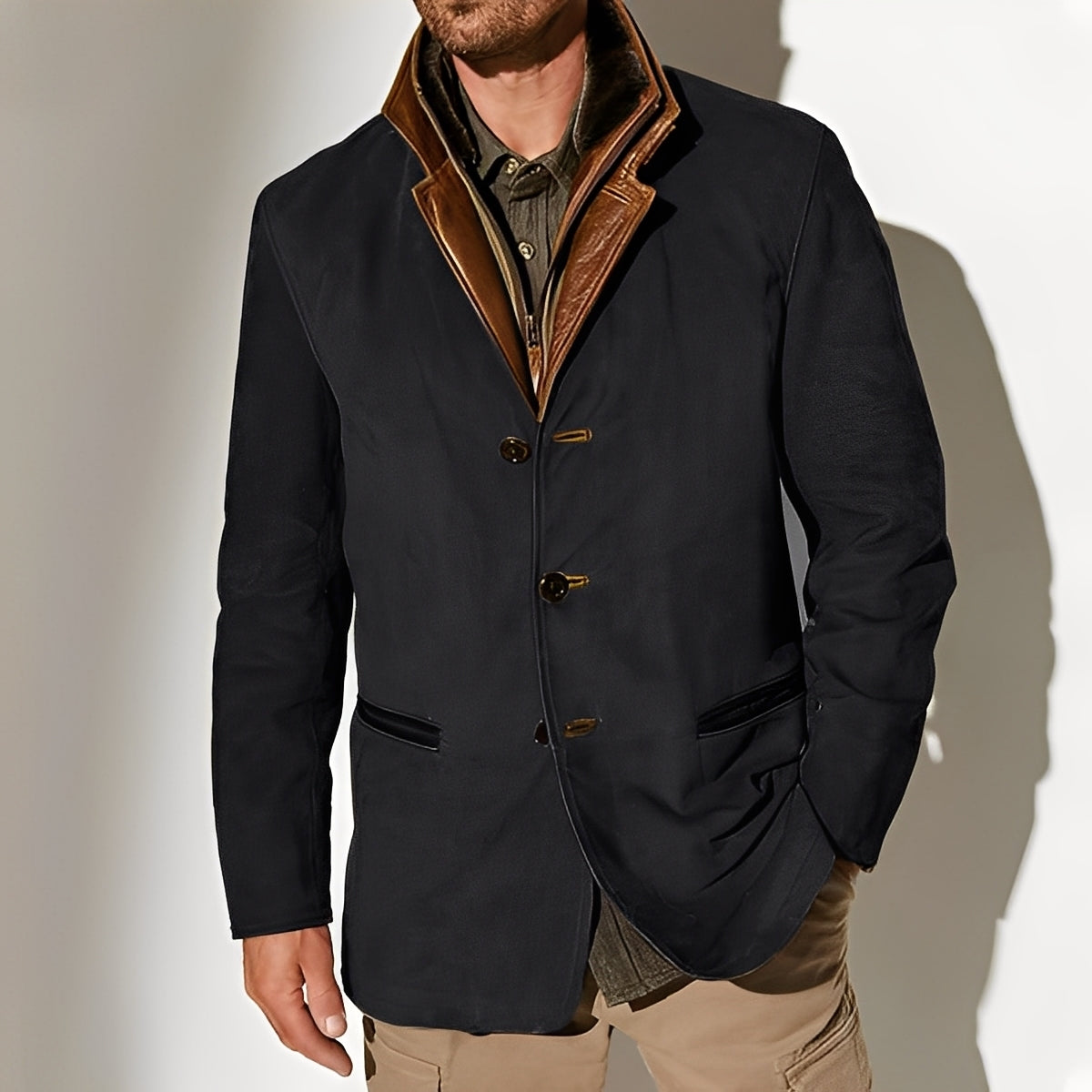Veste classique homme avec poches