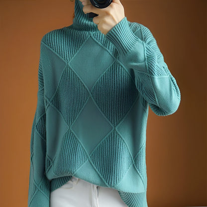 Pull col roulé femme douillet