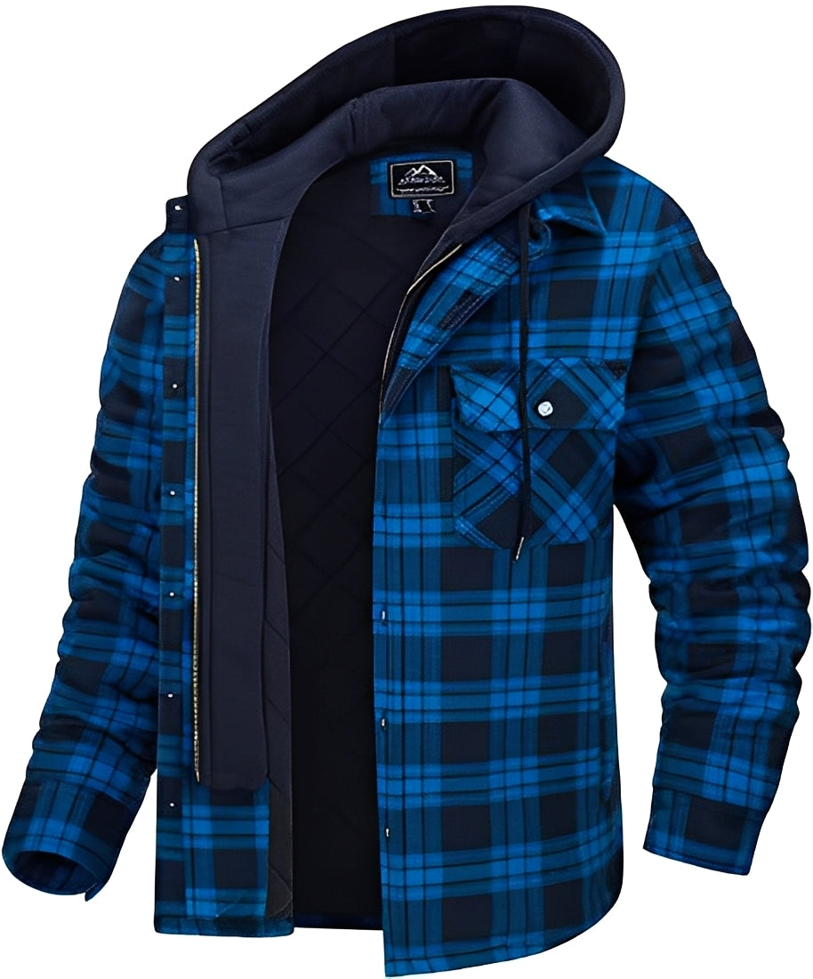 Veste stylée pour homme - Décontractée à carreaux épais