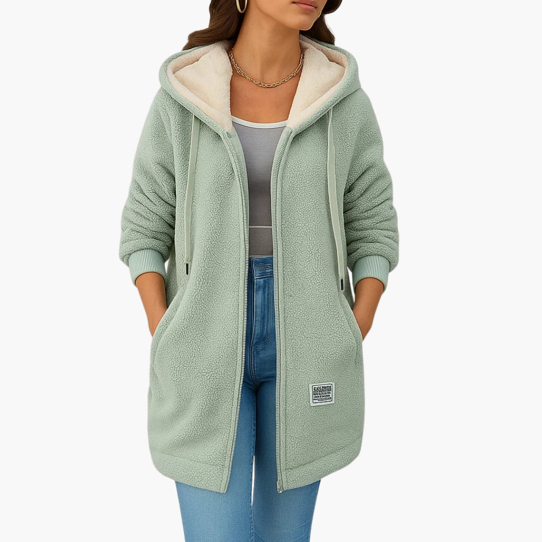 Veste polaire femme capuche sport