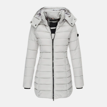 Doudoune matelassée slim fit à capuche pour femme