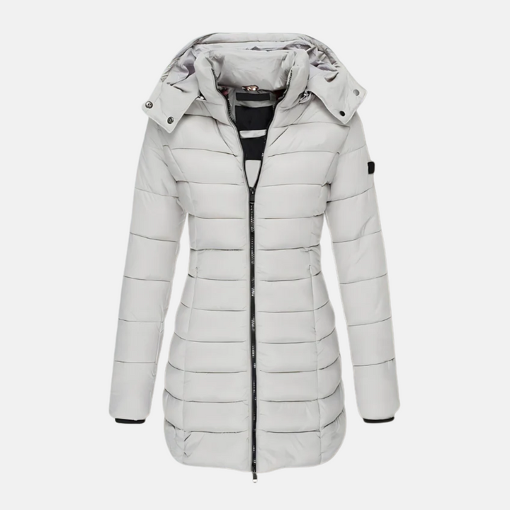 Doudoune matelassée slim fit à capuche pour femme