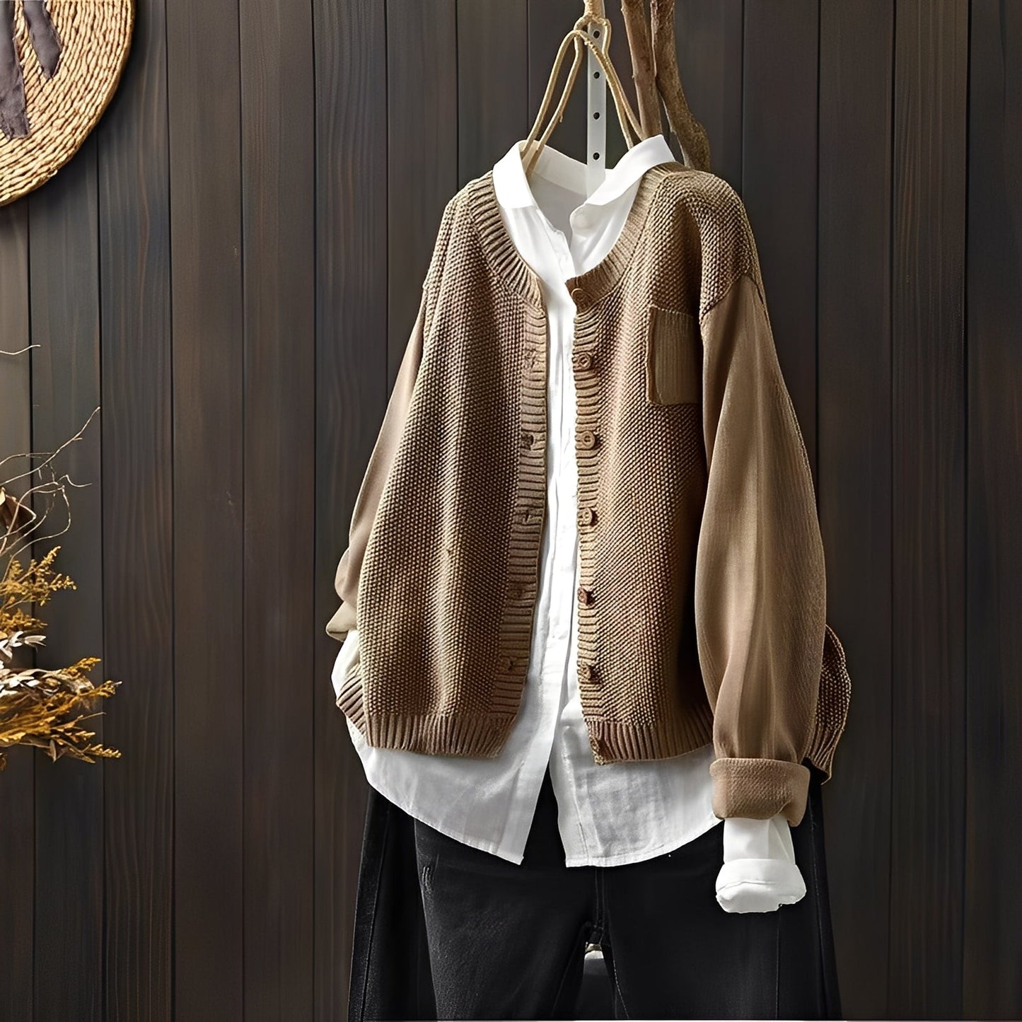 Cardigan élégant Femme Classique Lacé