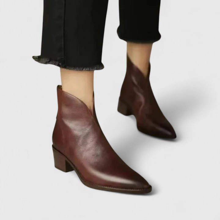 Bottines élégantes pour femme à talon bloc
