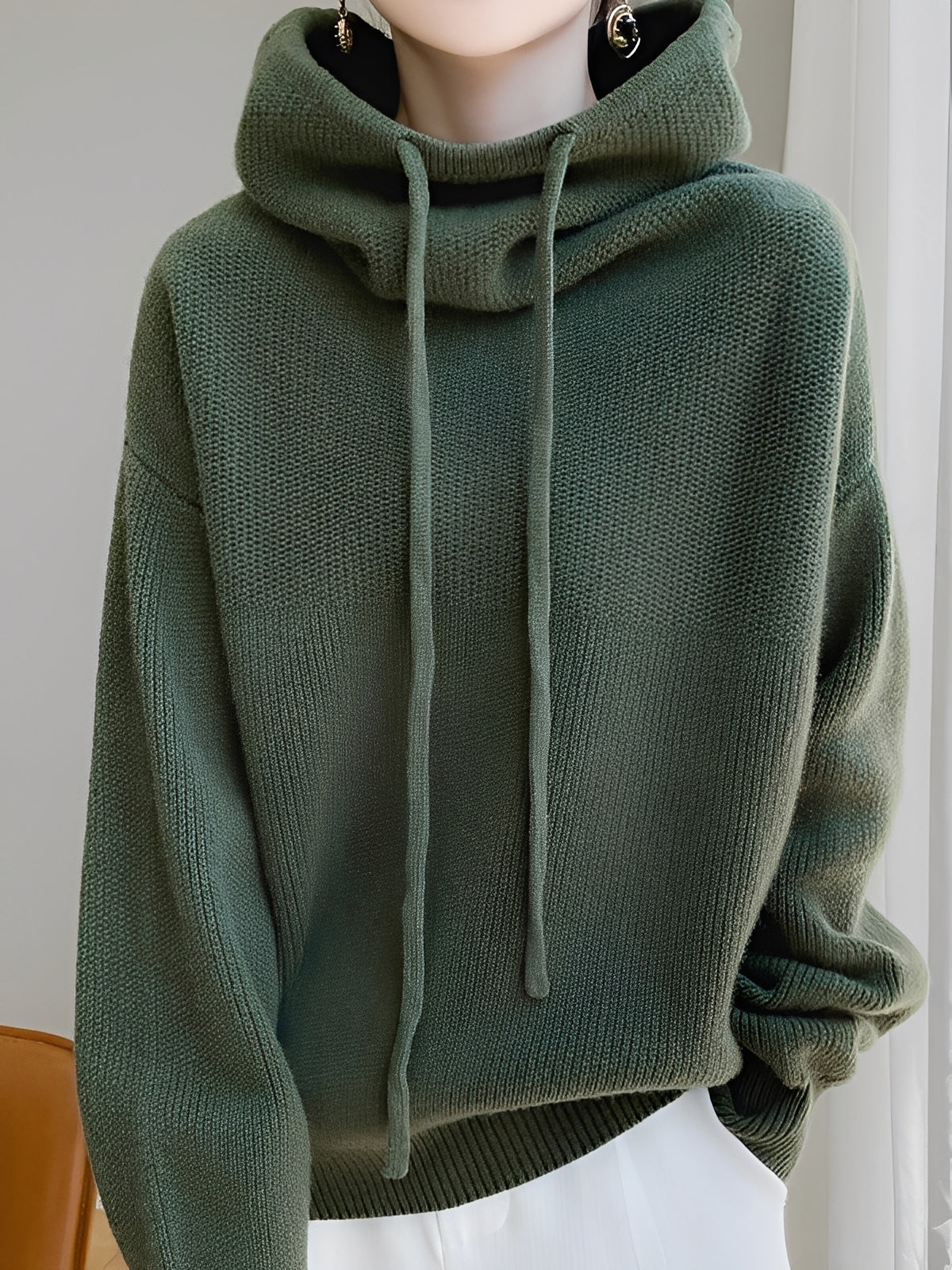 Hoddie en laine pour femme Doux et chaud