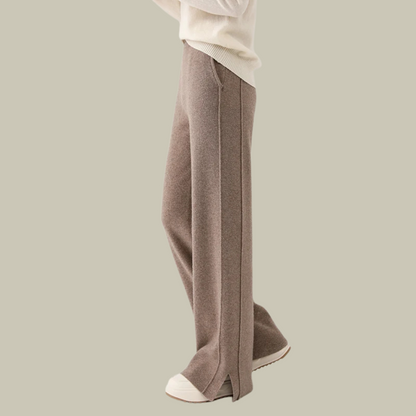 Pantalon en maille ample et confortable pour femme