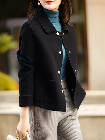 Élégante veste d'hiver pour femme avec boutons
