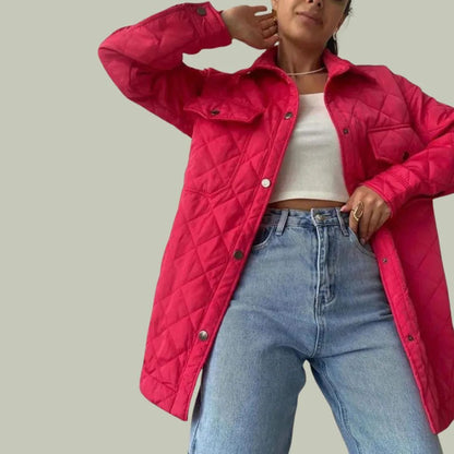 Veste d'automne élégante pour femme, grandes poches pratiques