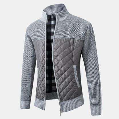 Cardigan homme col montant élégance