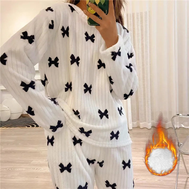 Pyjamas en polaire douce pour femmes - Chauds et confortables