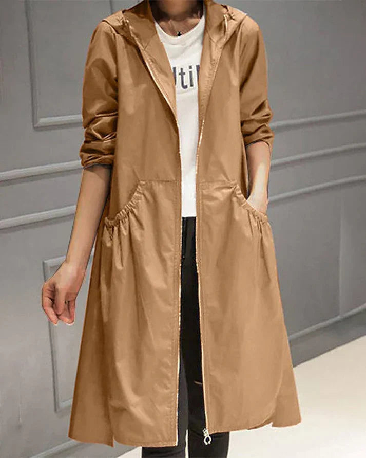 Veste longue d'hiver confortable pour femme