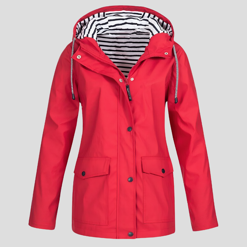 Veste imperméable femme d'extérieur fonctionnelle