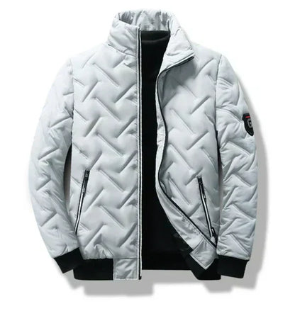 Blouson d'hiver homme doublé col montant