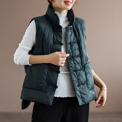 Gilet d'hiver femme confortable avec poches
