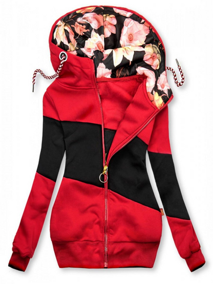 Sweatshirt oversize chaud à manches longues pour femme