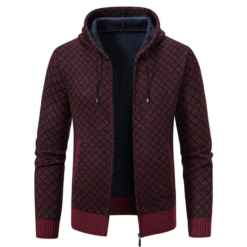 Veste élégante homme capuche coupe slim