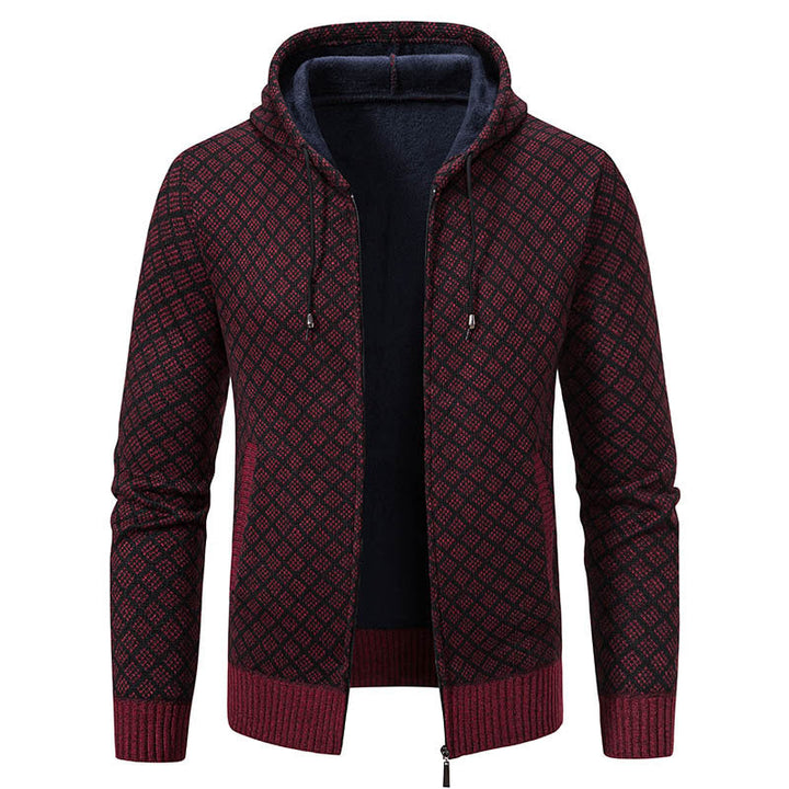 Veste élégante homme capuche coupe slim