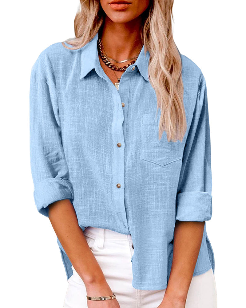 Chemise pratique avec des poches de poitrine