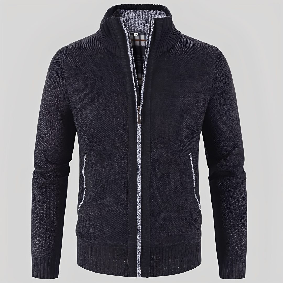 Cardigan zippé pratique pour hommes