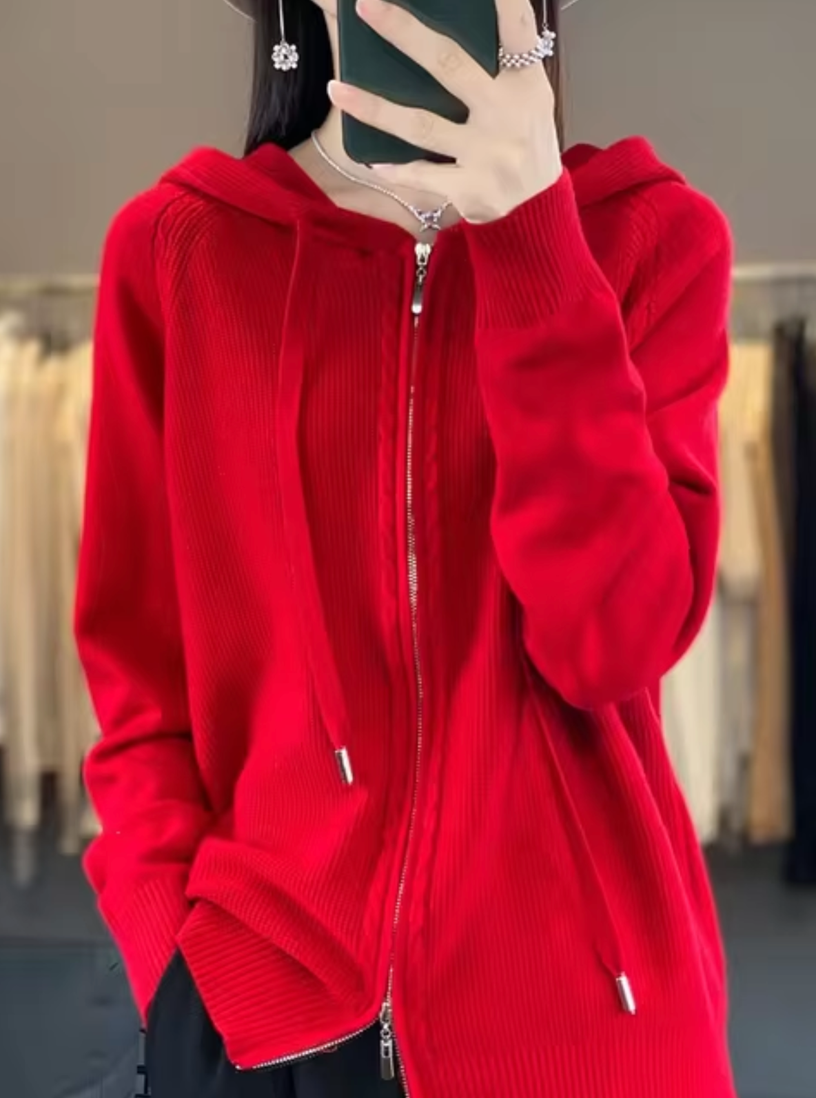 Cardigan à capuche douillet