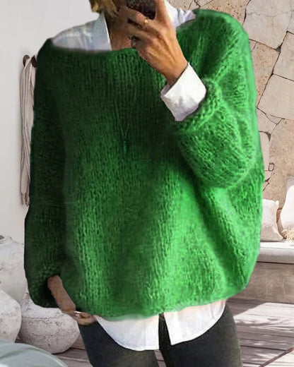 Pull tendance, col coloré