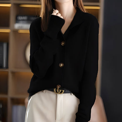 Pull en laine doux pour femme classique et confortable