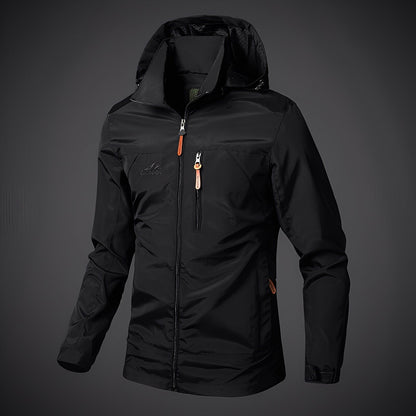 Veste de randonnée pratique pour hommes avec capuche
