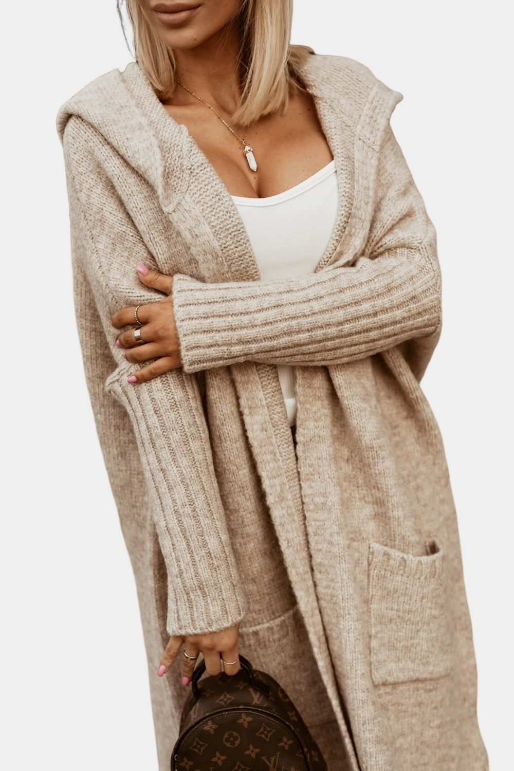 Gilet long confortable pour femme
