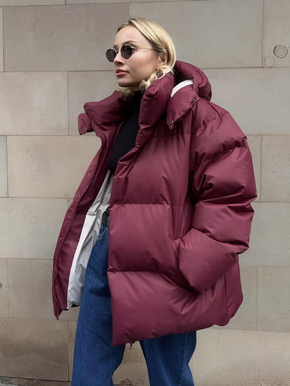 Manteau d'hiver chaud et rembourré pour femme