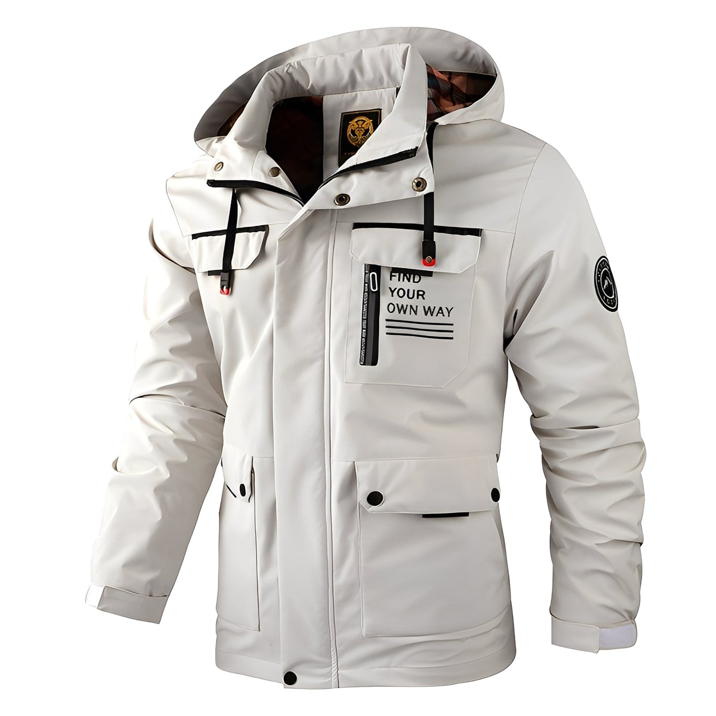 Wetterfeste Herrenjacke Outdoor Dicke Winterjacke - IdealeKleiden