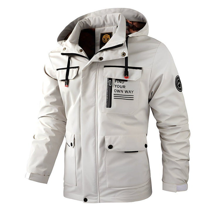 Wetterfeste Herrenjacke Outdoor Dicke Winterjacke - IdealeKleiden