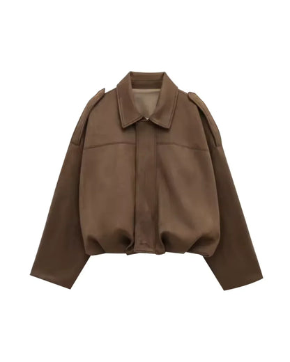Grande veste à manches longues Confortable Veste de loisirs Grande taille