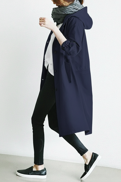 Trench-coat stylé avec capuche