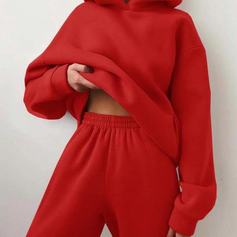 Ensemble deux pièces mode Sweat à capuche Décontracté Chic