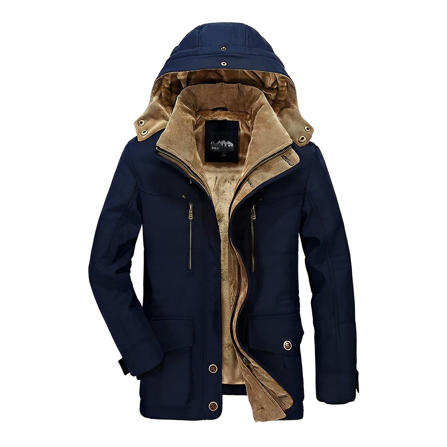 Manteau d'hiver élégant pour homme au design classique