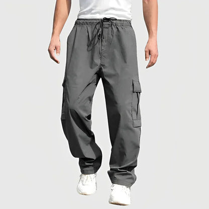 Pantalon cargo confortable avec cordon de serrage