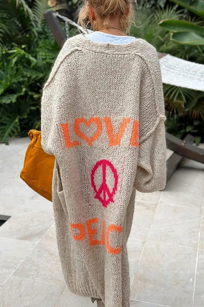Gilet douillet Amour Paix