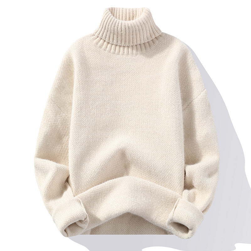 Robe en maille douce à col roulé