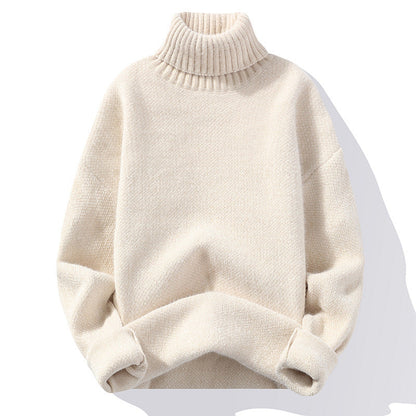 Robe en maille douce à col roulé