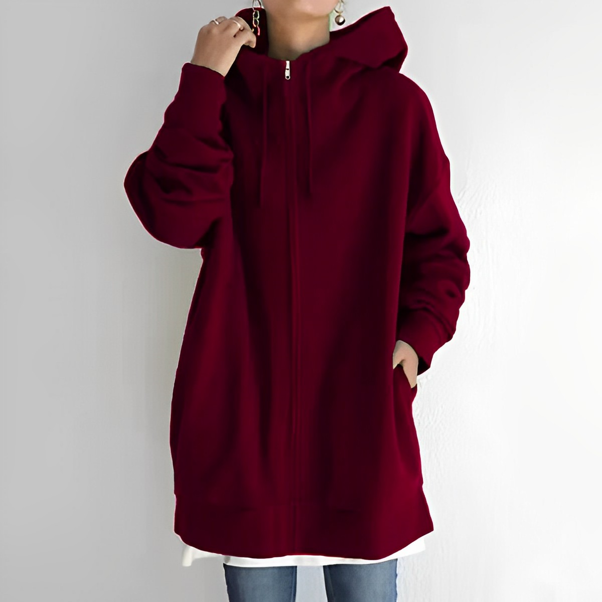 Sweat à capuche femme Style confiant