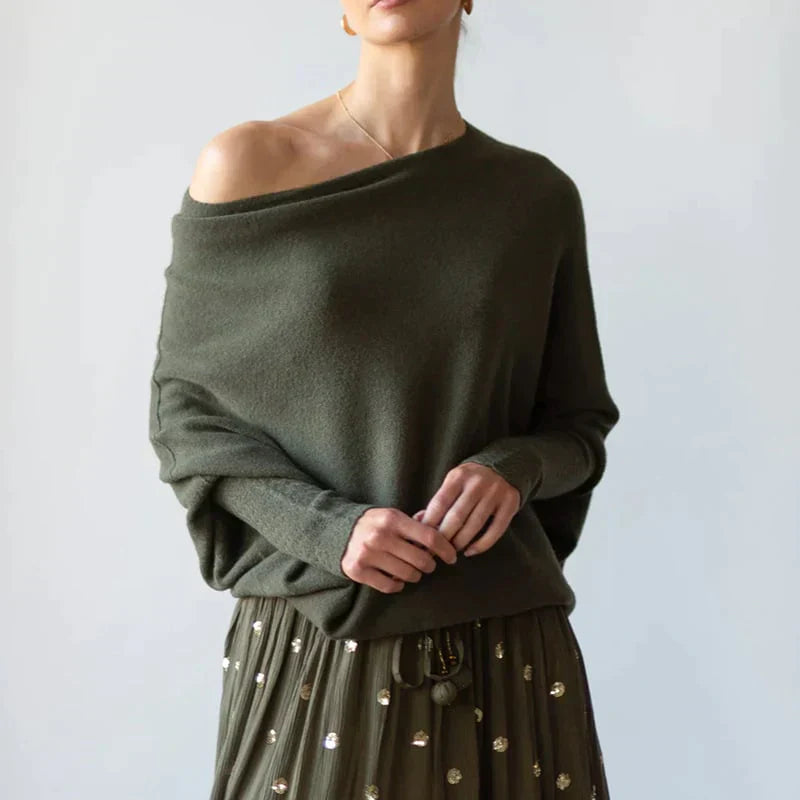 Pull stylé asymétrique à lacets