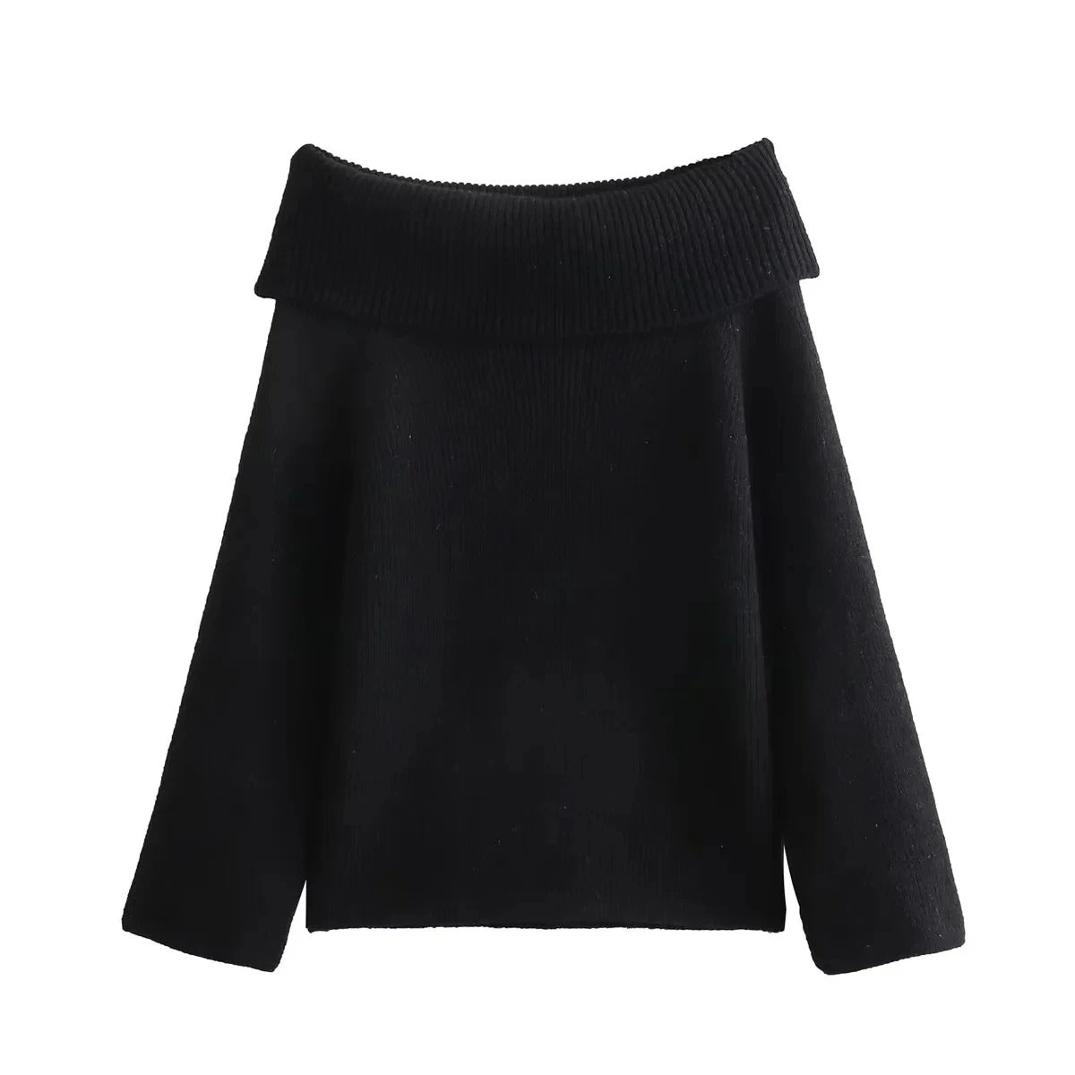 Pulls tricotés doux pour femmes, épaules dénudées