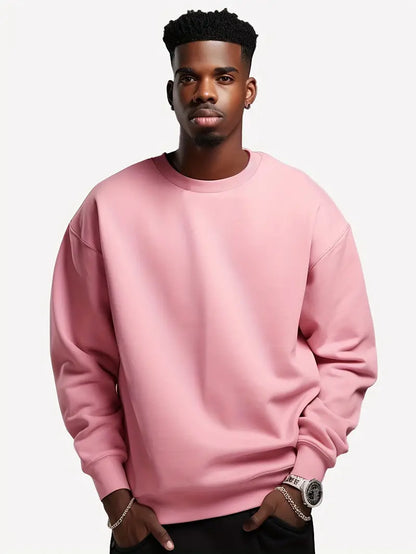 Lässiger Rundhals Pullover Herren Style - IdealeKleiden