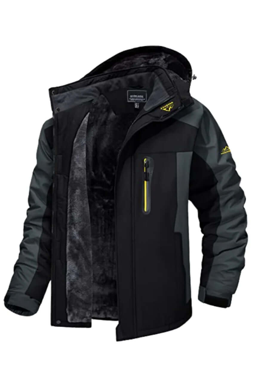 Veste d'hiver imperméable homme isolation polaire