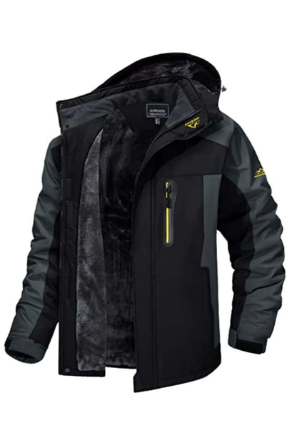 Veste d'hiver imperméable homme isolation polaire