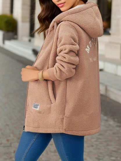 Manteau Teddy Femme Polaire Chaude