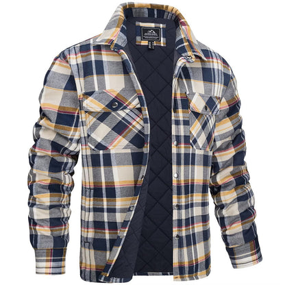 Veste de bûcheron à carreaux rustique pour homme