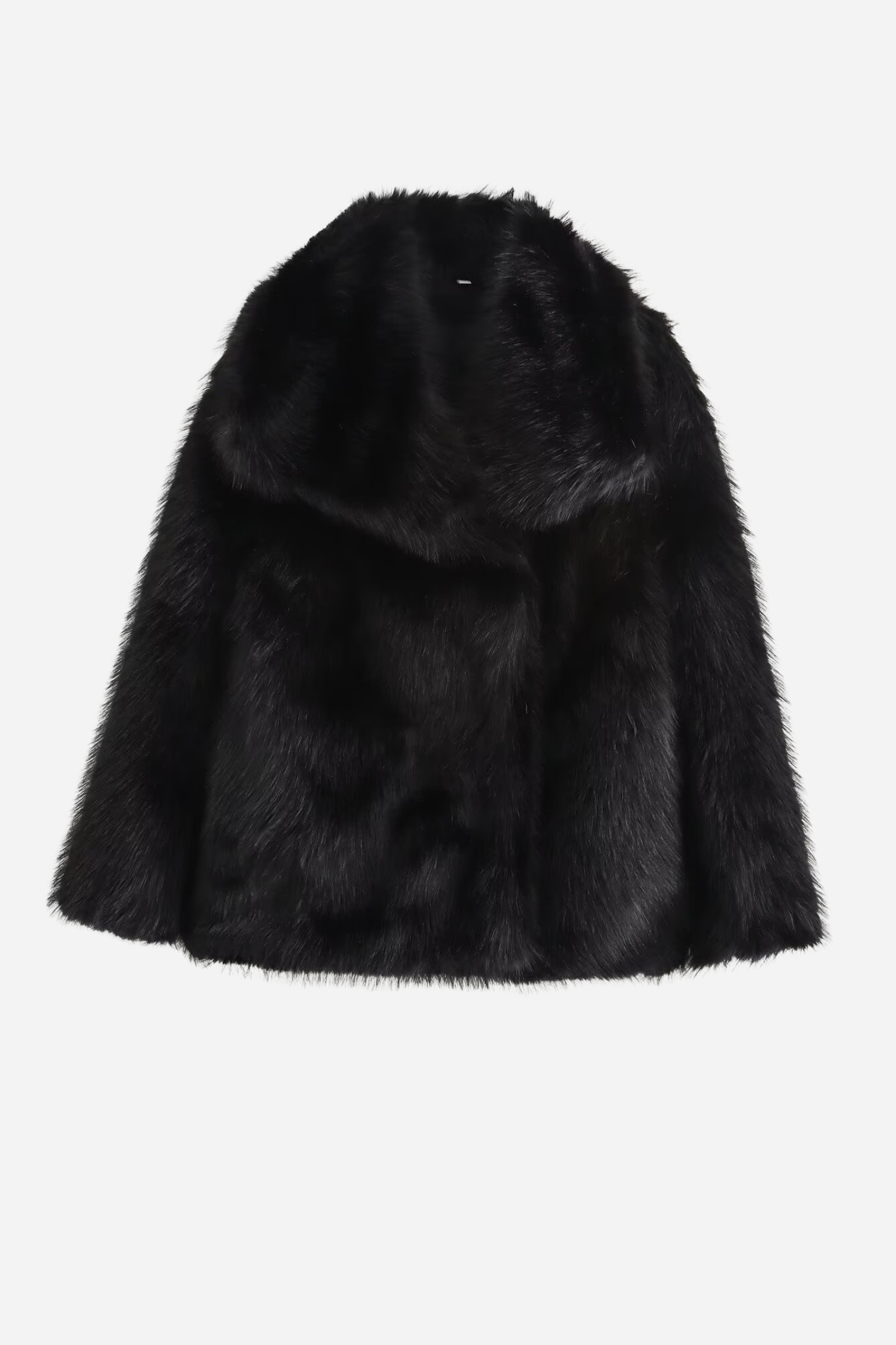 Veste chic en fausse fourrure Col châle