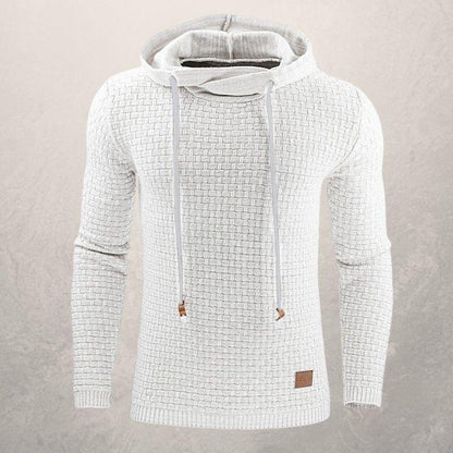 Sweat à capuche femme coupe slim doux motif à carreaux manches longues