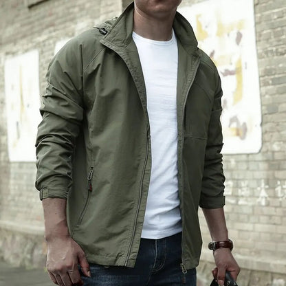 Veste imperméable respirante d'extérieur pour homme